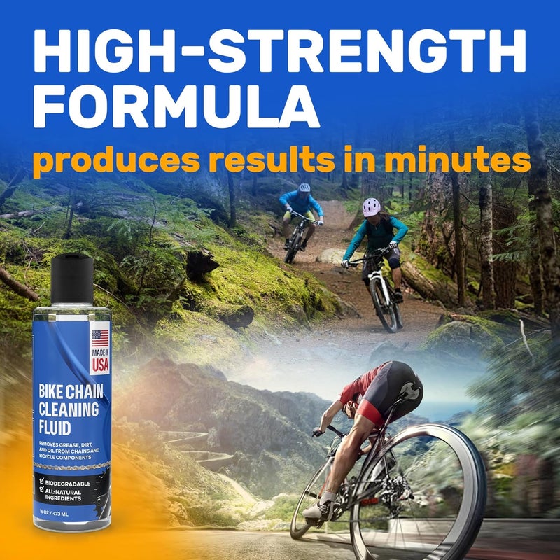Samorillo Bicycle Chain & Component Cleaning Fluid - 16oz Chain Degreaser Works in Minutes - Made in USA - Compatible With All Chain Scrubbers Or Apply Directly To Chain - Bike, Motorcycle & Chainsaw Chains - Image 3